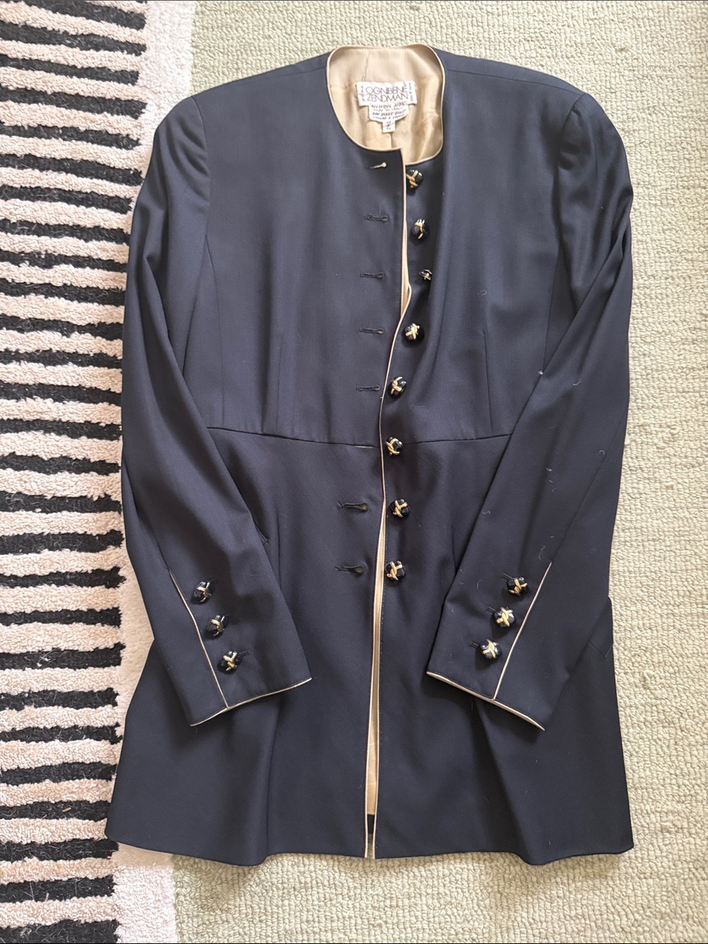 Vintage Romain Zenden Italian Wool Longline Jacket Made in Italy